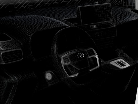 Toyota ProAce City Electric LWB Van HQ Interior 2024 Model 3D