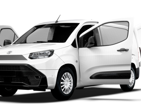 Toyota ProAce City Electric LWB Van HQ Interior 2024 Model 3D