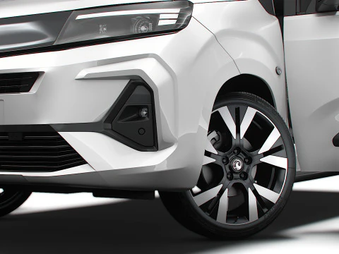 Vauxhall Combo e LWB Van HQ Interieur 2024 3D Modell