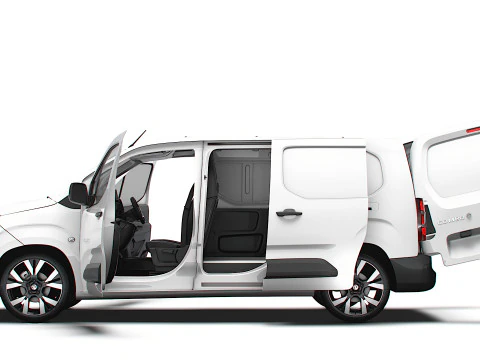 Vauxhall Combo e LWB Van HQ Interieur 2024 3D Modell