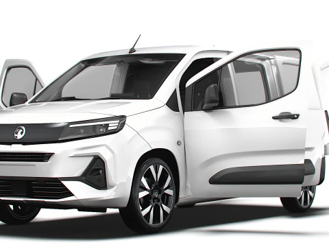 Vauxhall Combo e LWB Van HQ Interieur 2024 3D Modell