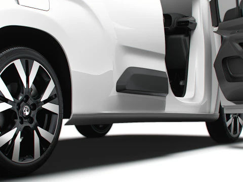 Vauxhall Combo e LWB Van HQ Interieur 2024 3D Modell