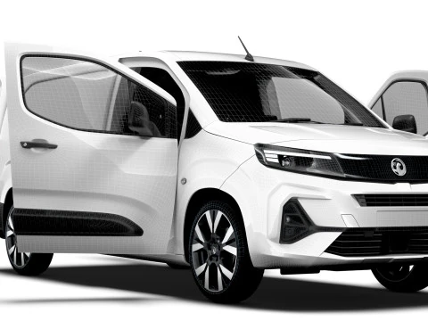 Vauxhall Combo e LWB Van HQ Interieur 2024 3D Modell