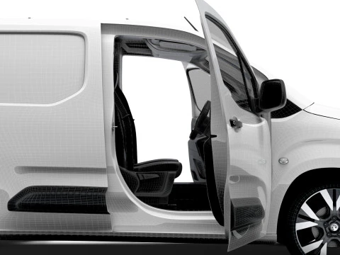 Vauxhall Combo e LWB Van HQ Interieur 2024 3D Modell