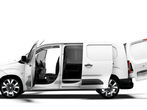 Vauxhall Combo e LWB Van HQ Interieur 2024 3D Modell