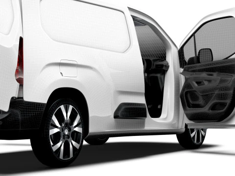 Vauxhall Combo e LWB Van HQ Interieur 2024 3D Modell