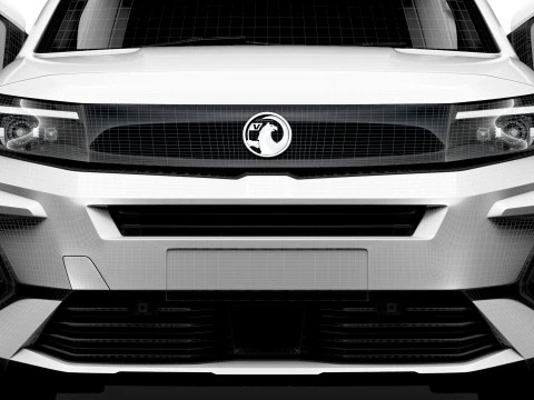 Vauxhall Combo e LWB Van HQ Interieur 2024 3D Modell