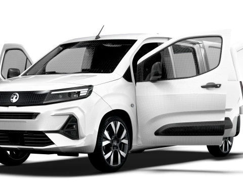 Vauxhall Combo e LWB Van HQ Interieur 2024 3D Modell
