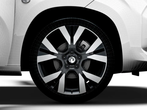 Vauxhall Combo e LWB Van HQ Interieur 2024 3D Modell