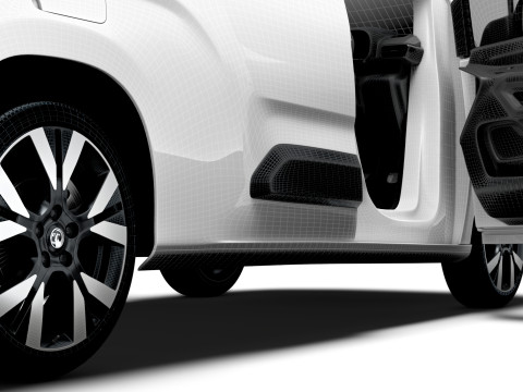 Vauxhall Combo e LWB Van HQ Interior 2024 3D Model