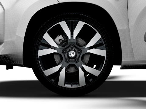 Vauxhall Combo e LWB Van HQ Interieur 2024 3D Modell