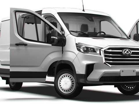 Maxus Deliver 9 Van L1H1 HQInterior 2024 3D Model