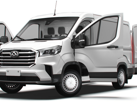 Maxus Deliver 9 Van L1H1 HQInterior 2024 3D Model