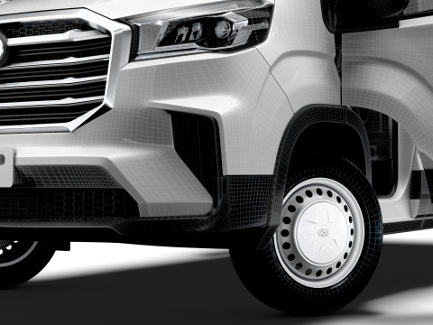 Maxus Deliver 9 Van L1H1 HQInterior 2024 3D Model