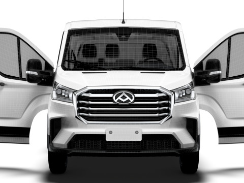 Maxus Deliver 9 Van L1H1 HQInterior 2024 3D Model