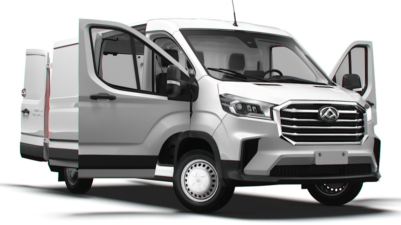 Maxus Deliver 9 Van L2H1 HQInterior 2024 Modelo 3D .c4d .max .obj .3ds .fbx .stl .blend