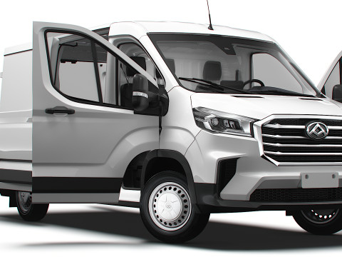 Maxus Deliver 9 Van L2H1 HQInterior 2024 3D Model