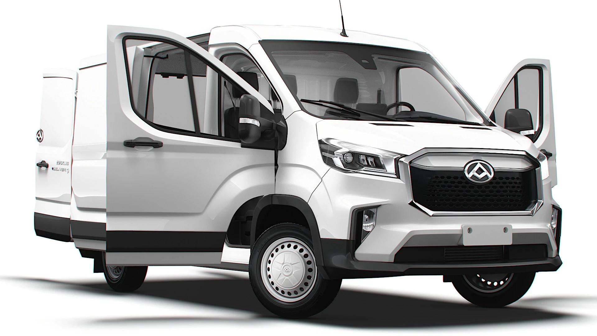 Maxus E Deliver 9 Van L1H1 HQInterior 2024 3D Model .c4d .max .obj .3ds .fbx .stl .blend 