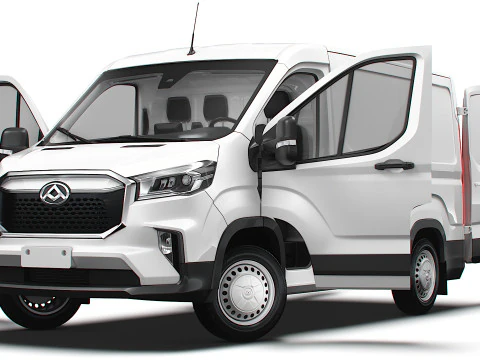 Maxus E Deliver 9 Van L1H1 HQInterior 2024 3D Model