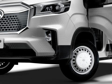 Maxus E Deliver 9 Van L1H1 HQInterior 2024 3D Model