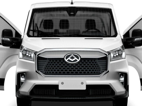 Maxus E Deliver 9 Van L1H1 HQInterior 2024 3D Model