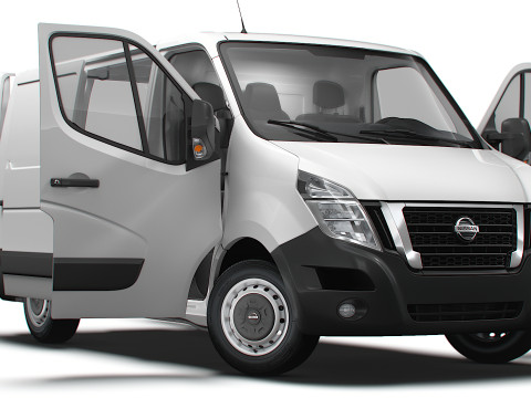 Nissan NV400 Van L1H1 HQ Interior 2021 3D Model