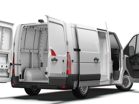 Nissan NV400 Van L1H1 HQ Interior 2021 Model 3D