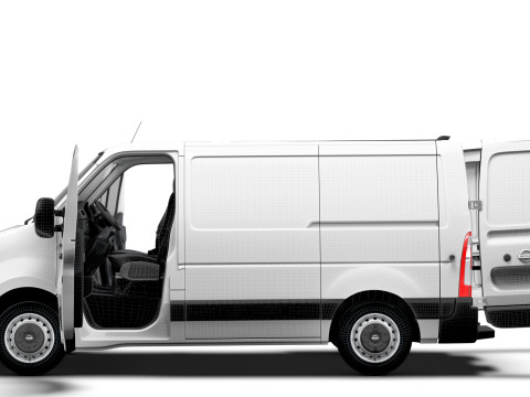 Nissan NV400 Van L1H1 HQ Interior 2021 Model 3D