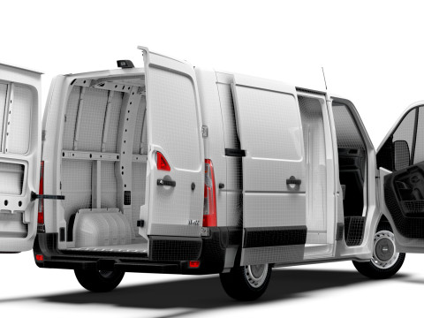 Nissan NV400 Van L1H1 HQ Interior 2021 Model 3D