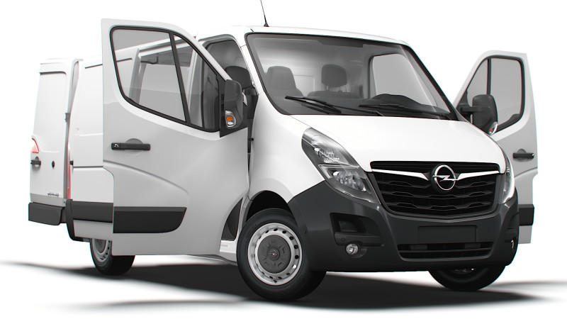 Opel Movano Van L1H1 HQ Interior 2021 3Dモデル .c4d .max .obj .3ds .fbx .stl .blend