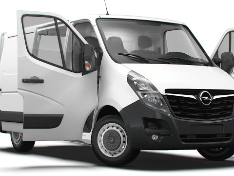 Opel Movano Van L1H1 HQ Interior 2021 Modelo 3D