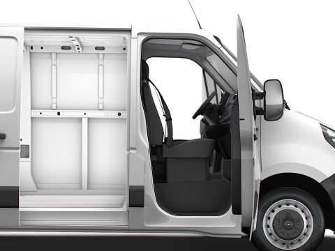 Opel Movano Van L1H1 HQ Interior 2021 3Dモデル