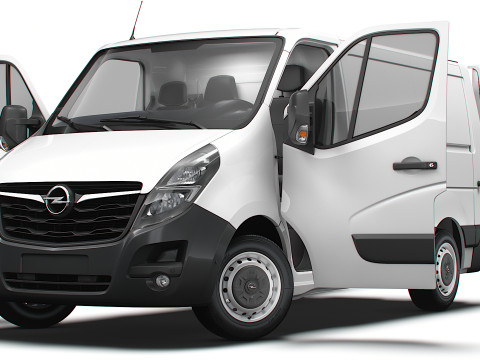Opel Movano Van L1H1 HQ Interior 2021 3Dモデル
