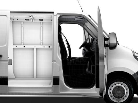 Opel Movano Van L1H1 HQ Interior 2021 3Dモデル