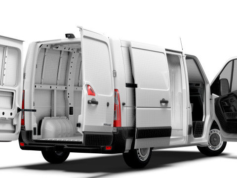 Opel Movano Van L1H1 HQ Interior 2021 3Dモデル