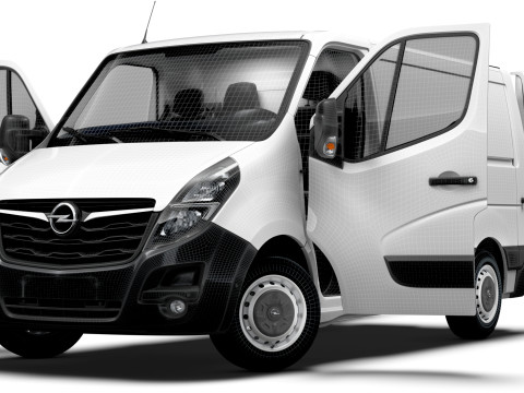 Opel Movano Van L1H1 HQ Interior 2021 3Dモデル
