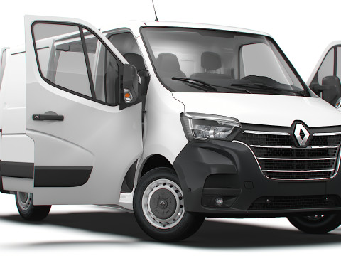 Renault Master Van L1H1 HQInterior 2023 3D Model