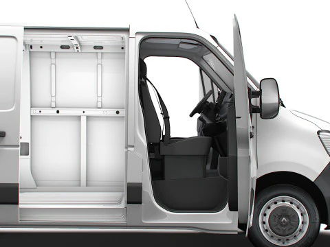 Renault Master Van L1H1 HQInterior 2023 3D Model