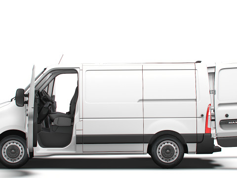 Renault Master Van L1H1 HQInterior 2023 Modello 3D