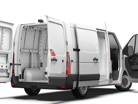 Renault Master Van L1H1 HQInterior 2023 Modello 3D