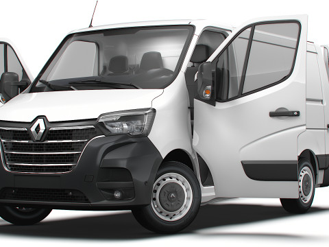 Renault Master Van L1H1 HQInterior 2023 Modello 3D