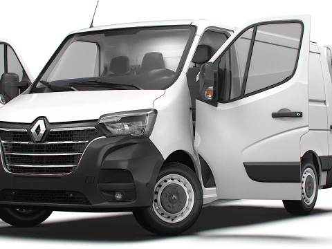 Renault Master Van L1H1 HQInterior 2023 3D Model