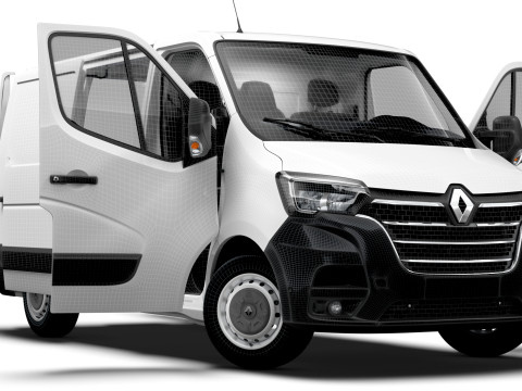 Renault Master Van L1H1 HQInterior 2023 Modello 3D
