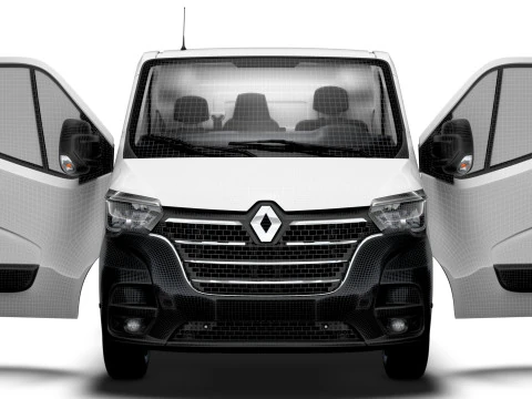 Renault Master Van L1H1 HQInterior 2023 3D Model