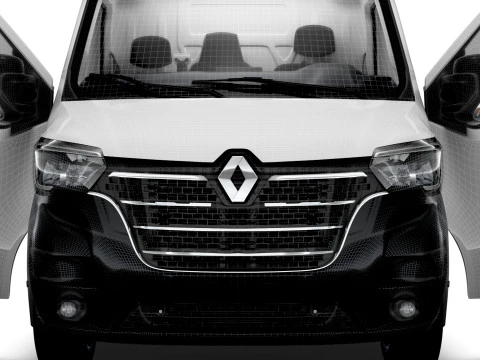 Renault Master Van L1H1 HQInterior 2023 3D Model