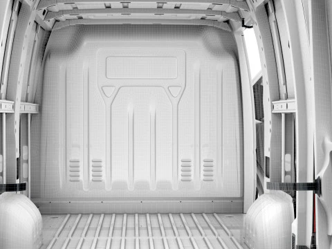 Renault Master Van L1H1 HQInterior 2023 3D Model