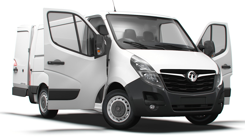 Vauxhall Movano Van L1H1 HQInterior 2021 3D Model .c4d .max .obj .3ds .fbx .stl .blend