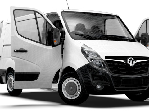 Vauxhall Movano Van L1H1 HQInterior 2021 3D Model
