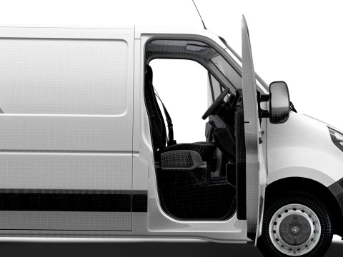 Vauxhall Movano Van L1H1 HQInterior 2021 3D Model