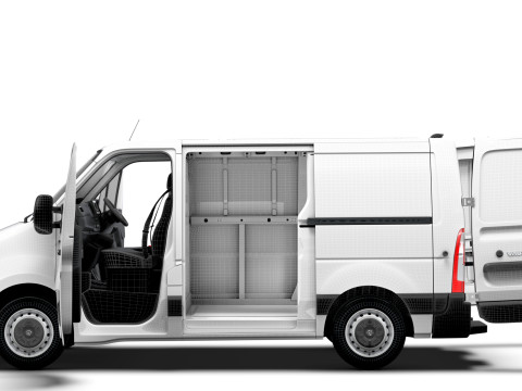 Vauxhall Movano Van L1H1 HQInterior 2021 3D Model